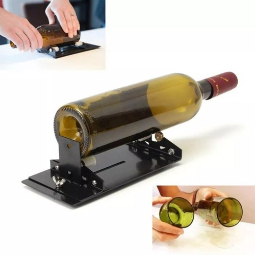 Máquina cortadora de botellas de vidrio rápida precisión hágalo usted mismo kit de herramientas de corte metal negro - Imagen 9 de 12