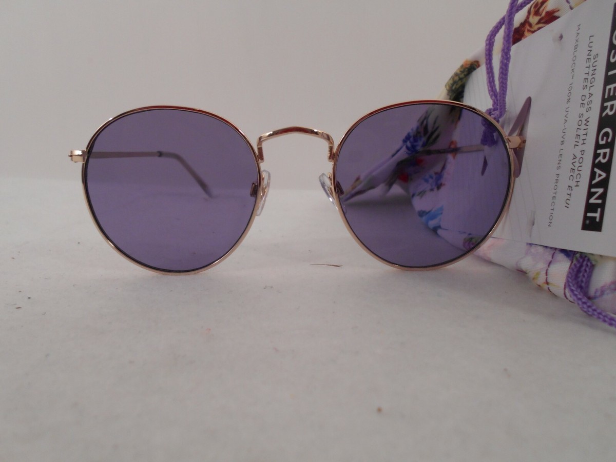Occhiali Da Sole Donna Foster Grant 022, Montatura Oro - Nuovi Con Etichette