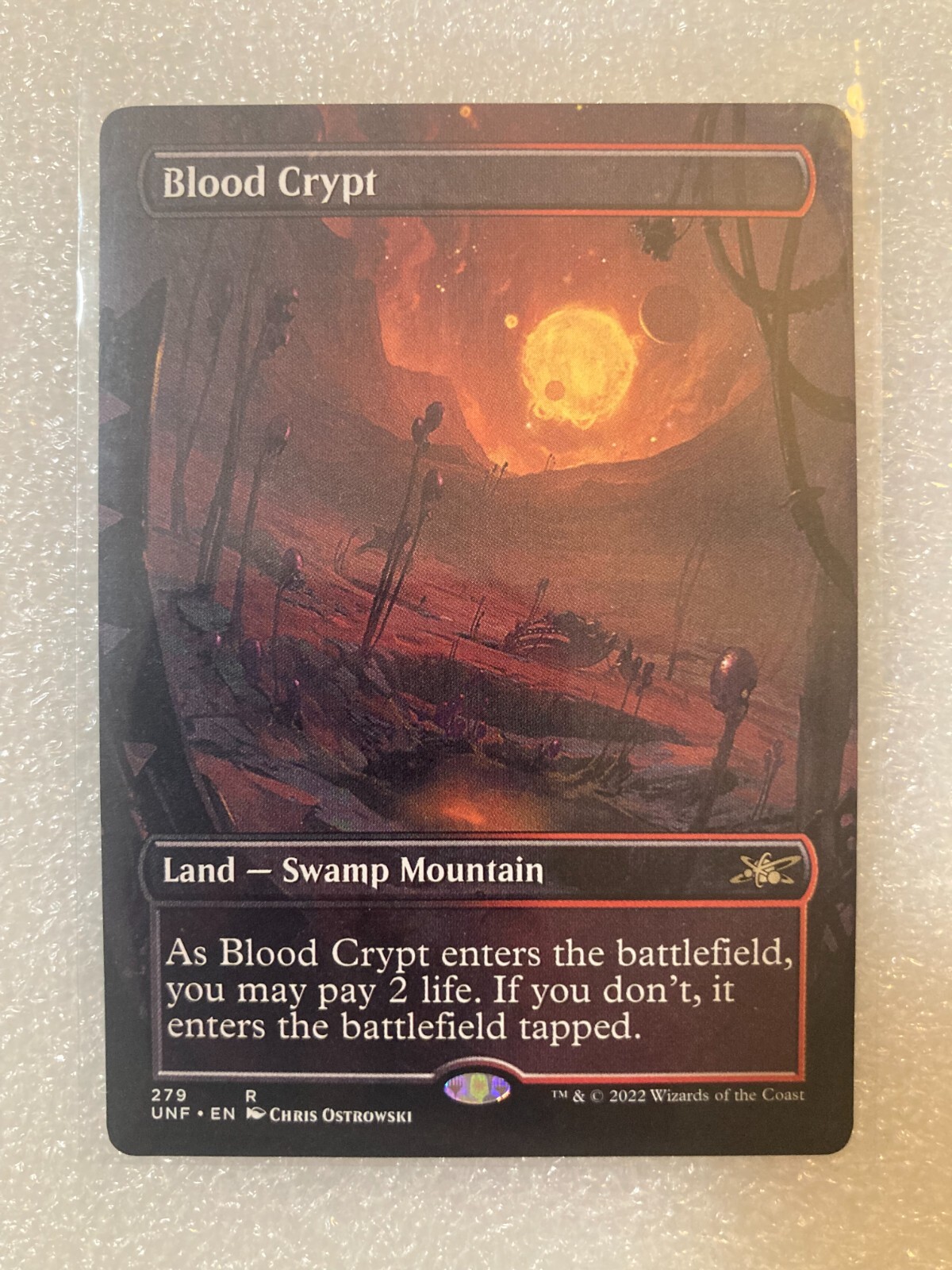 Magic 2022 MTG UNF 279 Non-Foil Blood Crypt BORDERLESS Unfinity MINT OR BETTER