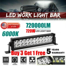 14inch 720W Combo LED Light Bar Spot Flood Driving Offroad Truck SUV ATV 14" US