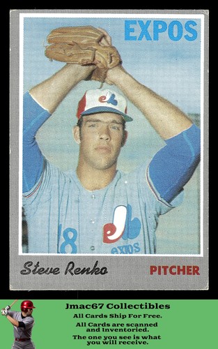 1970 Topps 87 Steve Renko EX To NM RC EBay