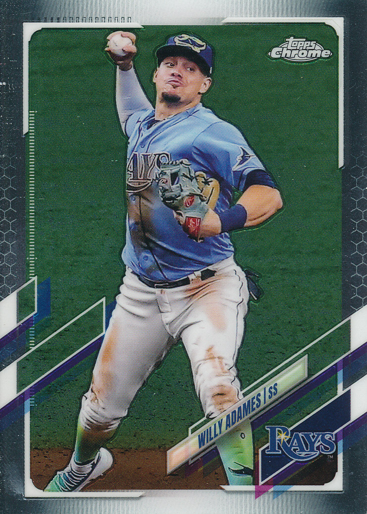 Willy Adames 2021 Topps Chrome  #75 Rays baseball Card