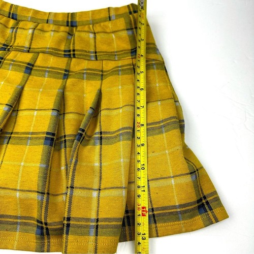 SO Girls Yellow Blue Pleated Skort Sz L 10/12 - Picture 8 of 8