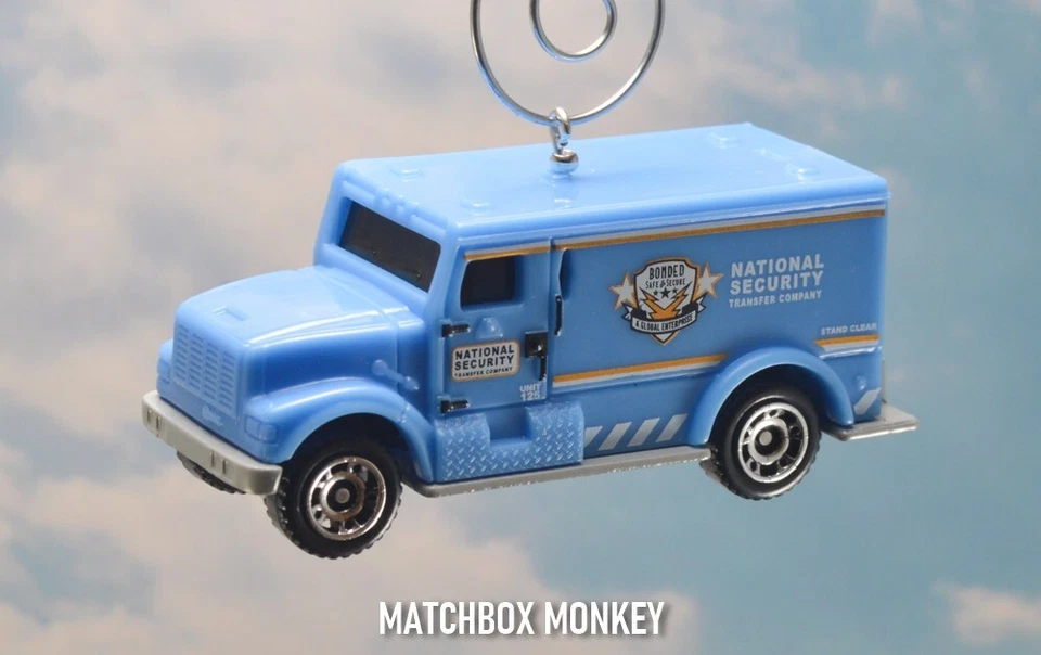 Banco Blindado Brinks Camión Personalizado Árbol de Navidad Adorno Caja de Entrega Adorno Foto 2 de 4