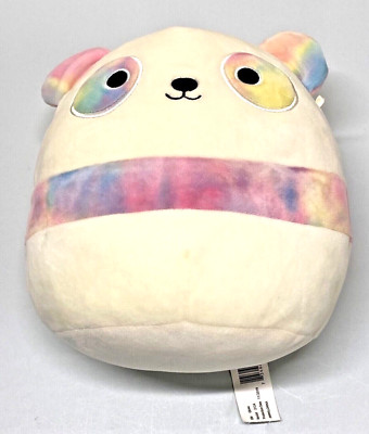 Cute Soft Cream Squishmallow Rainbow Panda 8'' Plush Stuffed Animal Toy