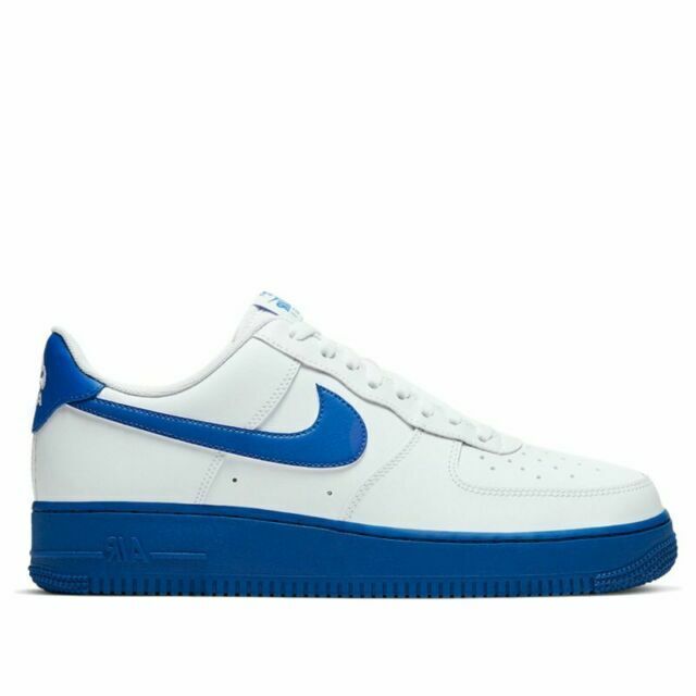 Size 9 - Nike Air Force 1 '07 LV8 White Royal for sale online | eBay