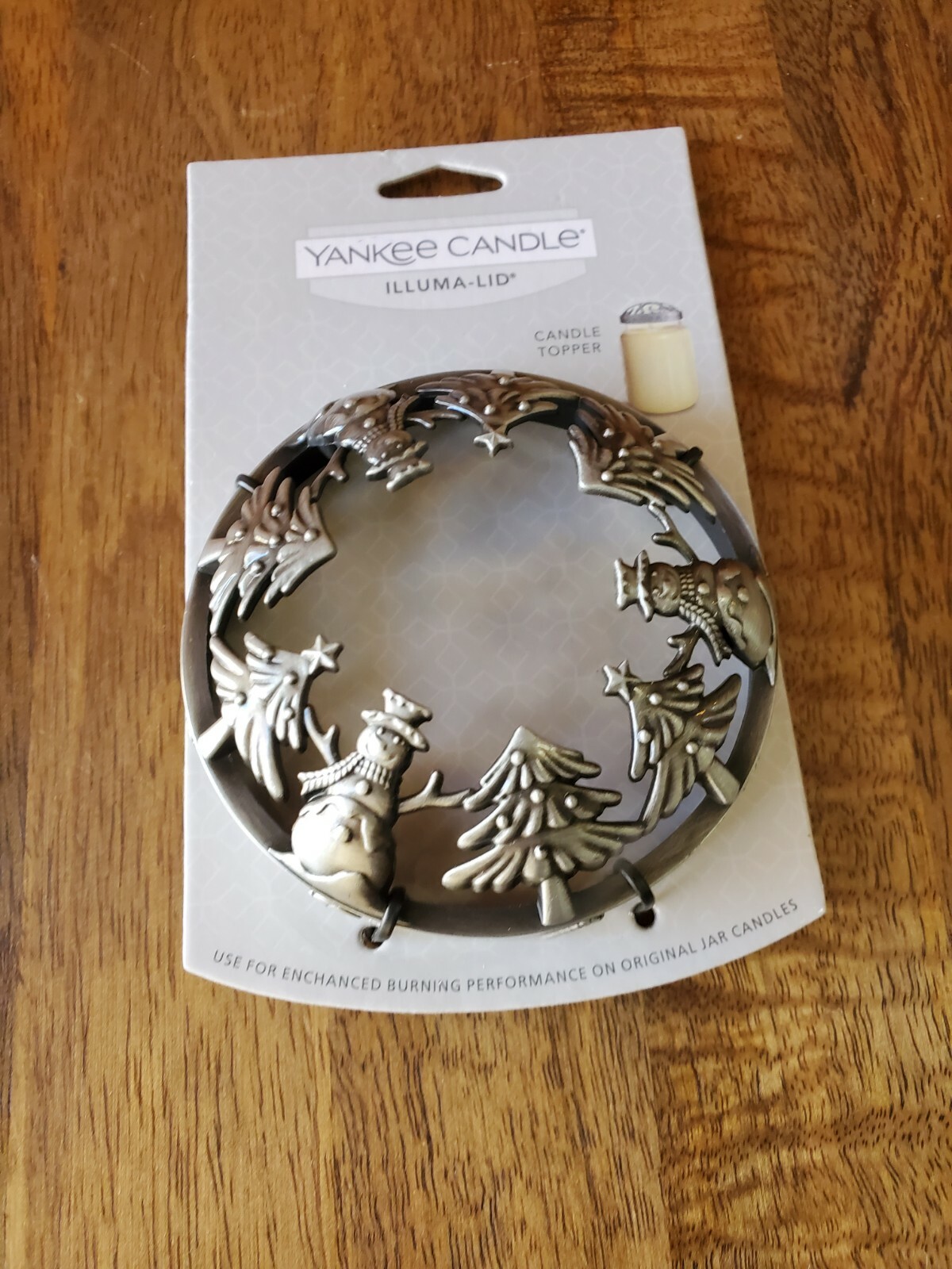 Yankee Candle Illumalid Christmas Trees & Snowmen SILVER. Free Ship