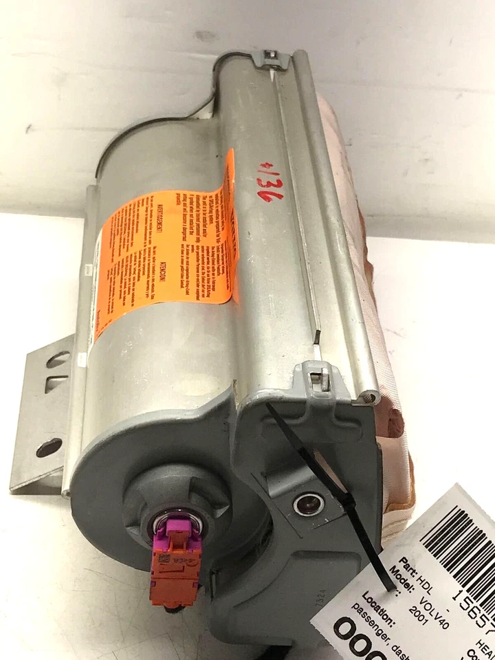 Bolsa de aire VOLVO S40 SERIE 40 2001-2004 airbag tablero de instrumentos lado del pasajero SRS seguridad Foto 3 de 4