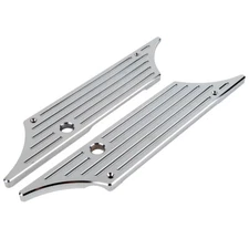 Chrome Hard Saddle Bag Latch Cover Face For Harley Road King Tour Glide 1993-13