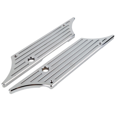 Chrome Hard Saddle Bag Latch Cover Face For Harley Road King Tour Glide 1993-13