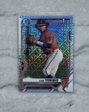 2021 Luis Toribio 1st Bowman Chrome Mojo Refractor BCP-228 SF Giants Rookie