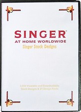 SINGER AT HOME WORLDWIDE STOCK DESIGNS CD .DS...