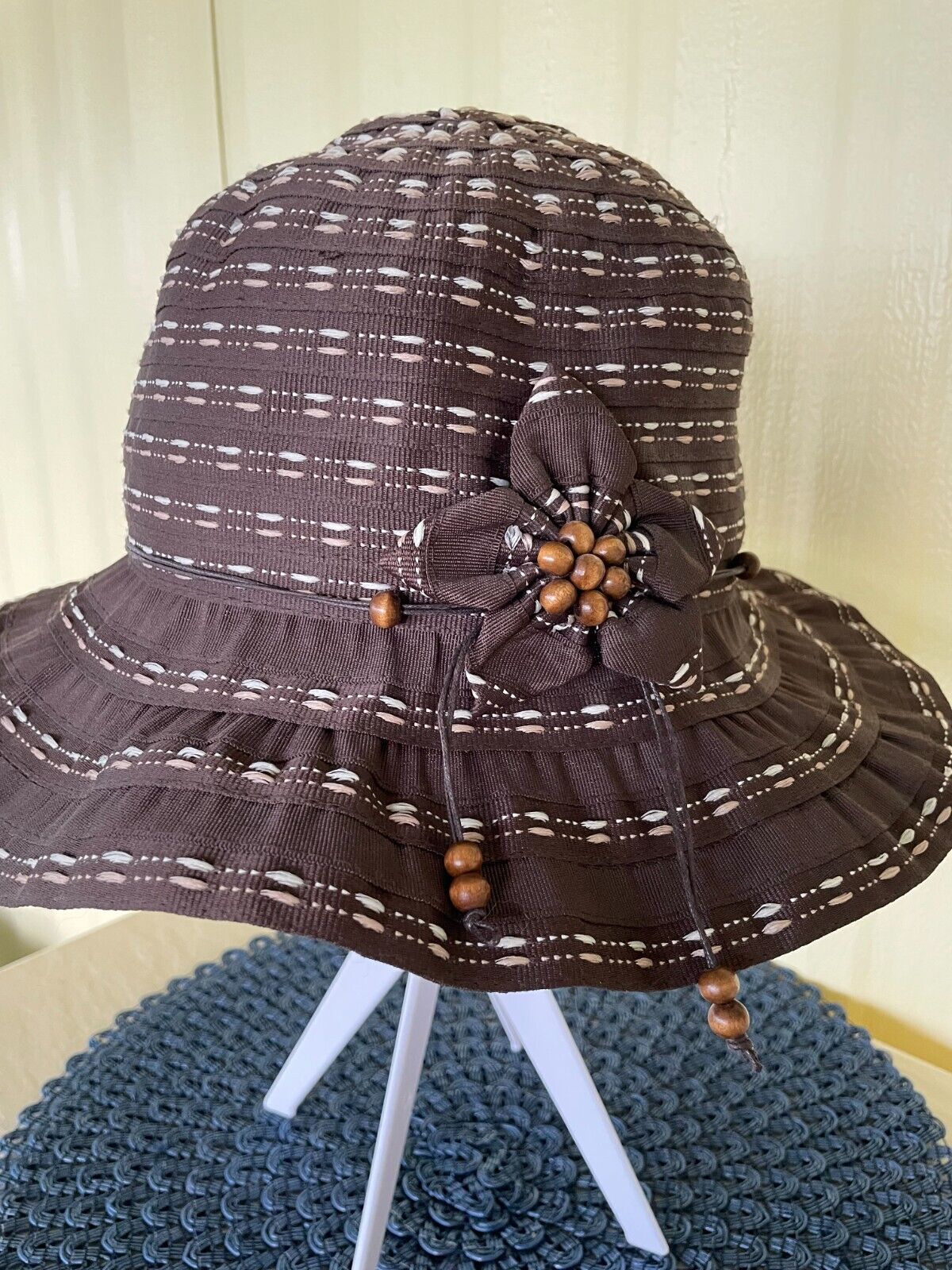 Sun N Sand Headwear - Brown with Design Accents - EST. 1986 - One Size