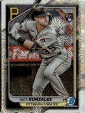 2024 Bowman #62 Nick Gonzales Chrome Mojo