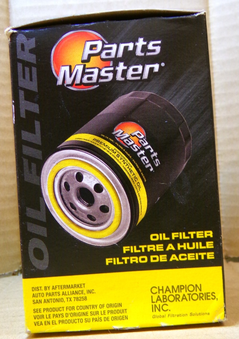 PARTSMASTER WL610255 Cross reference oil filters
