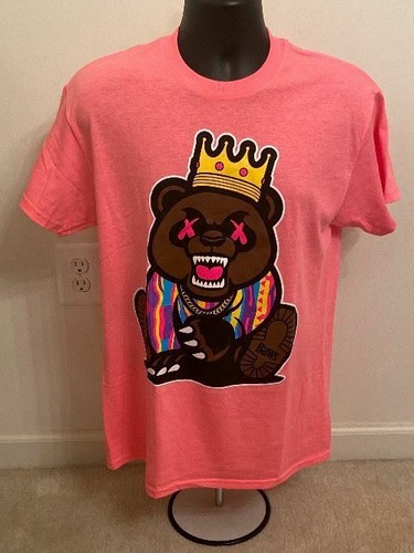 Baws Bear M Pink T-Shirt | eBay