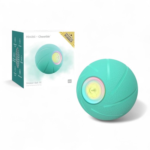 Rechargeable Smart Dog Toy Interactive Wicked Ball Upgraded Rubber LED Light NEW - Picture 2 of 16