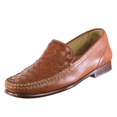 COLE HAAN Collection Woven Loafers Moc Toe Sz. 8 M ITALY  display picture 1
