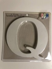Koala Baby Wall Letter  Q  Personalize Nursery Bedroom Playroom Keyhole White