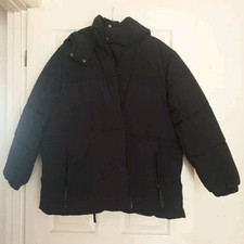 Ladies Black Padded Coat Size Xl 20 22 **new**