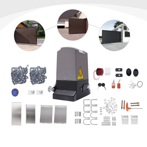 Kit apricancello scorrevole automatico motore cancello scorrevole a catena 3500 libbre 750 W - Foto 6 di 15