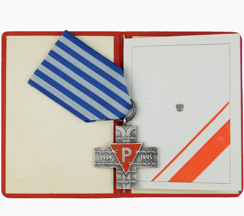 4398 DOCUMENTO DE LA SEGUNDA GUERRA MUNDIAL + MEDALLA CRUZ SOBREVIVIENTE DEL HOLOCAUSTO PRL AUSCHWITZ POLAONIA JUDÍA - Imagen 4 de 9