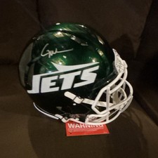 Garrett Wilson New York Jets Football Helmet Signed Fanatics Authentic Original