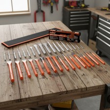 28-Piece Heavy Duty Punch and Chisel Set - Precision Tools for Professionals