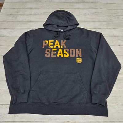 Port & Company Hoodie Mens L Black Peak Season Graphic Pullover Sweatshirt