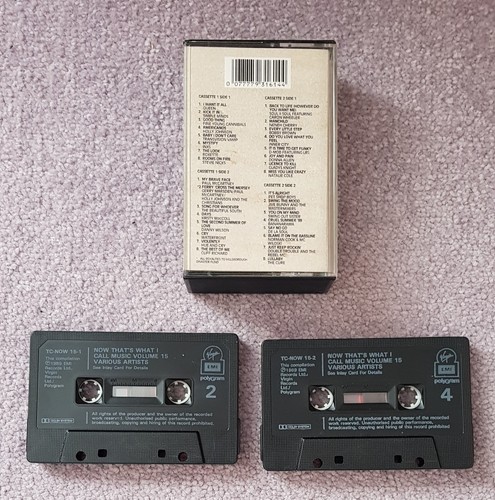 Now Thats What I Call Music 15 - 1989 Virgin EMI 2 x Cassette ***FREE P&P*** - Picture 2 of 4