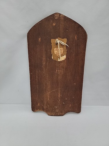 Antique The Buzza Regal Motto Wood Plaque " Look To This Day" 9.5" - Picture 4 of 6