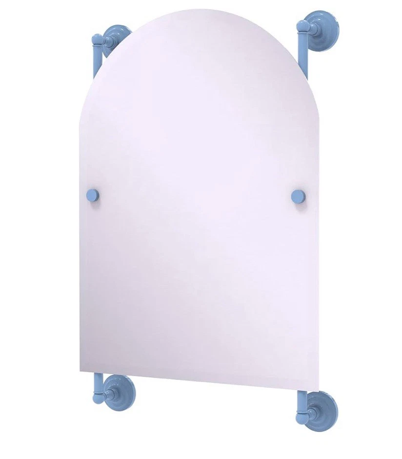 Espejo Troll azul montado en riel sin marco superior arqueado Prestige Que ALLIED BRASS Foto 2 de 2