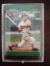 Carl Yastrzemski Red Sox 1992 Autograph Card Score The Franchise Rare #86/2000