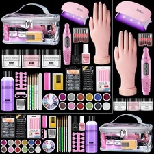 Acrylic Nail Kit for Beginners with Everything: Nail Acrylic Powder and Liquid S
