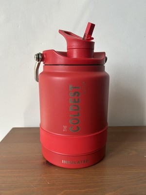 The coldest Water half gallon insulated stainless bottle ( no straw included)