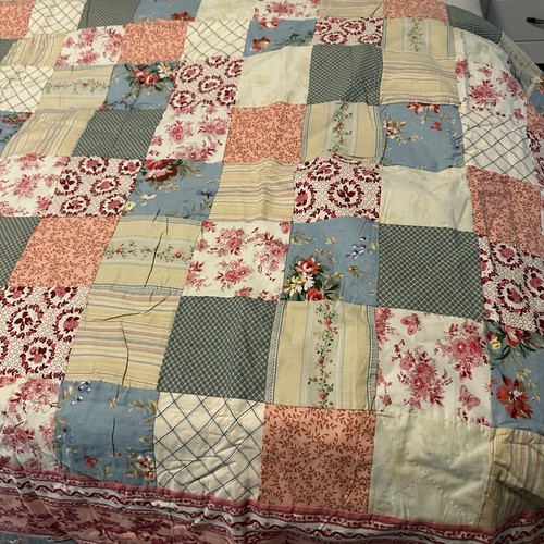 Vintage Patchwork Country Cottage Core Grandma Shower Curtain 72x72