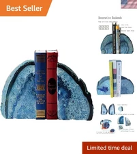 Decorative Crystal Bookends Set