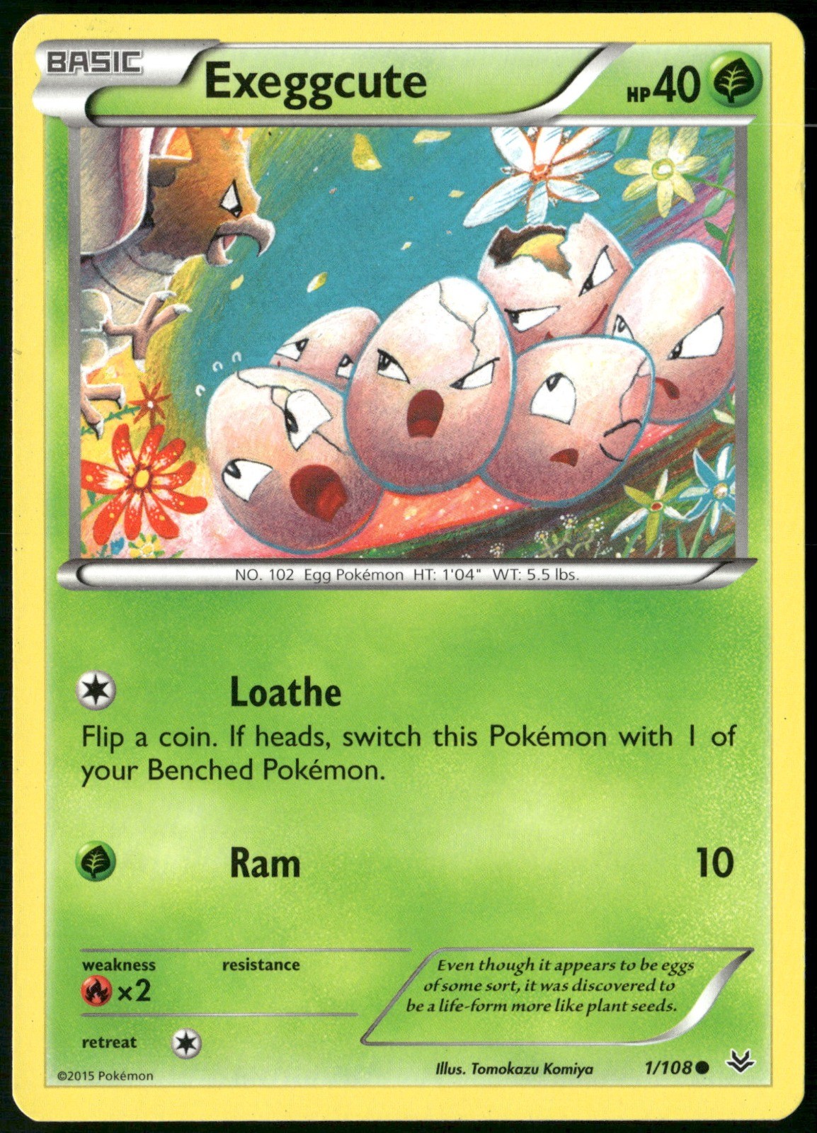 Exeggcute 1/108 XY - Roaring Skies NM