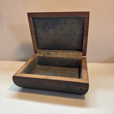 Vintage Wooden Handmade/Painted Trinket/Jewlrey Box