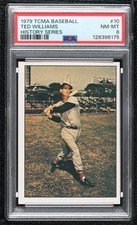 1979 TCMA Baseball History Series the 1950's Ted Williams #10 PSA 8 HOF 0ed5