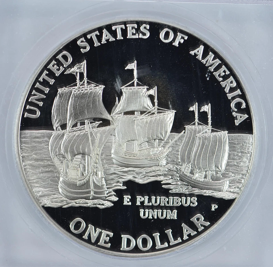 2007-P Jamestown Commemorative Silver Dollar PR70 DCAM ICG *6247 - Image 4 of 4