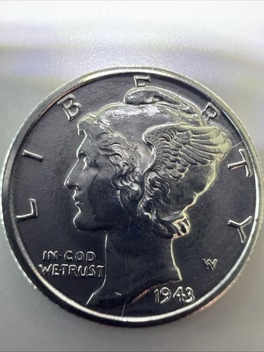 full split bands - FSB 1943 D Mercury Dime~~ 90% Silver Uncirculated