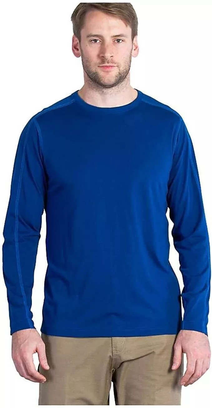 МУЖСКАЯ РУБАШКА С ДЛИННЫМ РУКАВОМ EXOFFICIO NIOCLIME - РАЗМЕР: ДЛЯ МУЖЧИН 2XL - СИНИЙ
