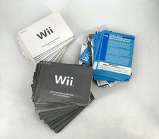 Lot of Assorted WII Manuals Quick Start Guides Peripheral Paperwork and More