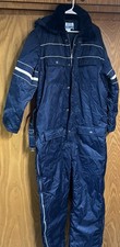 Vtg Snowmobile Suit SEARS Work Leisure Hooded Insulated Ski Coveralls X-Large