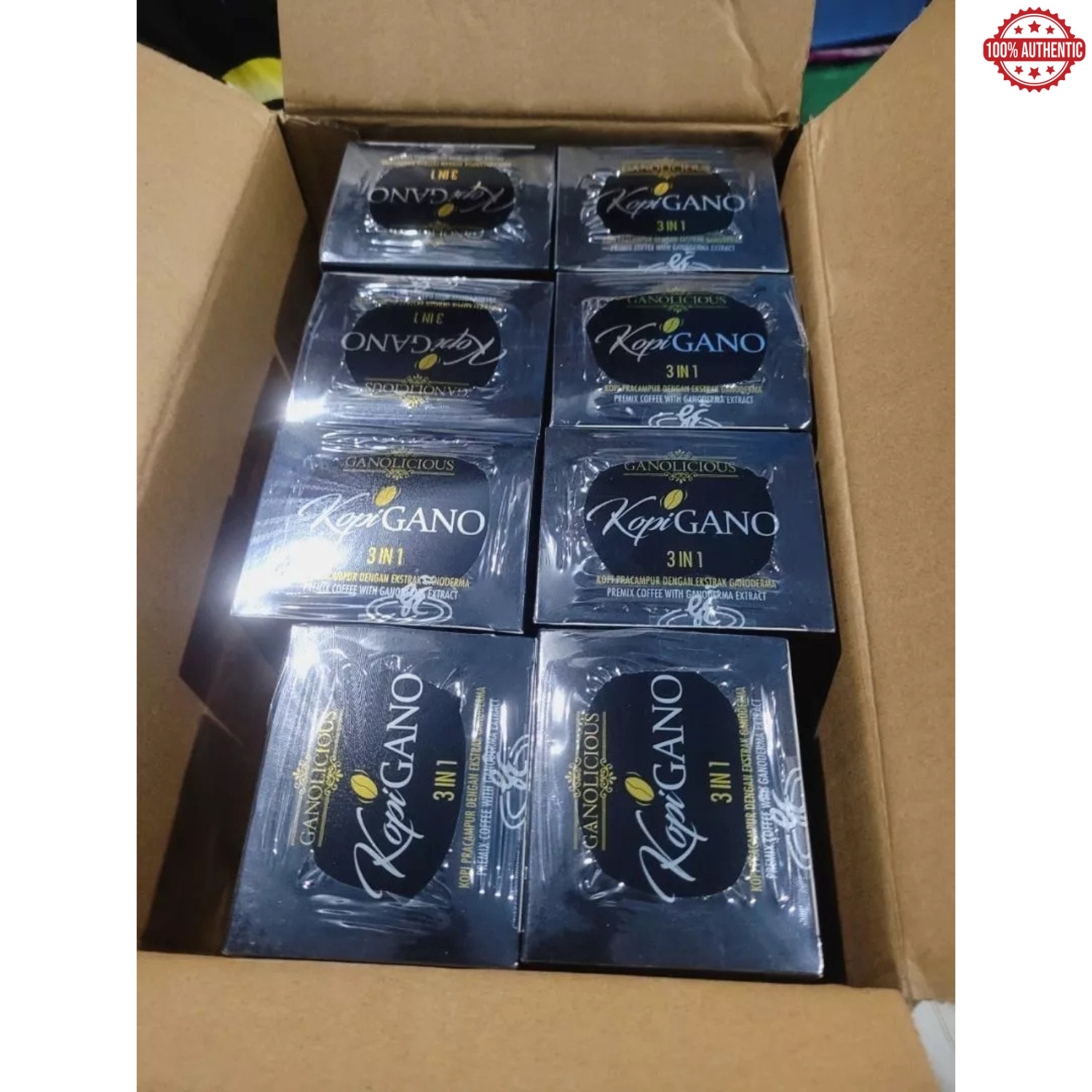 10 X Gano Excel Cafe Ganolicious 3 in 1 Original Coffee Ganoderma Reishi