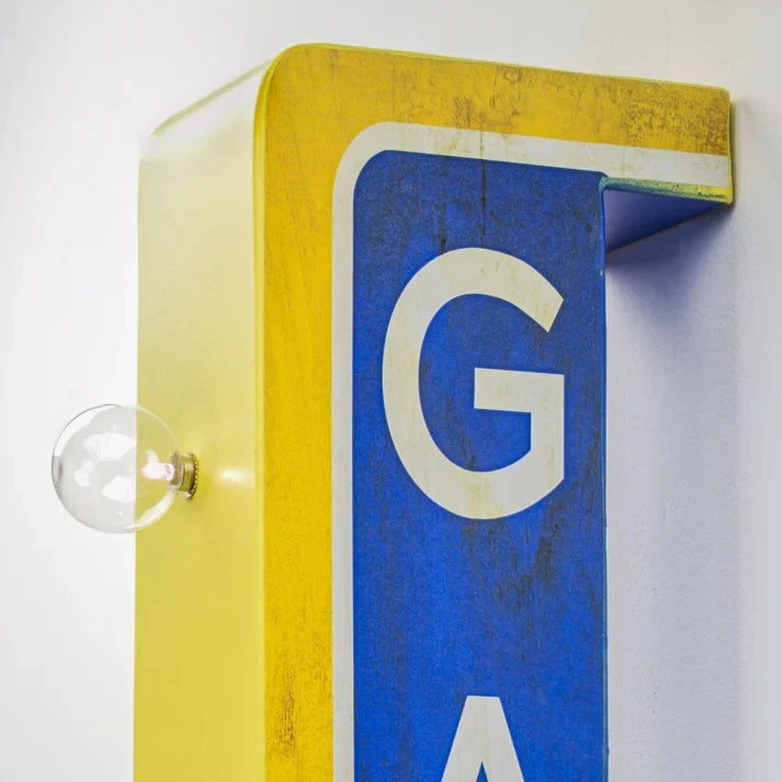 Letrero LED Chevrolet Garaje 40" Doble Cara Vintage Decoración Pared Hombre Cueva Bar Luz Foto 4 de 4