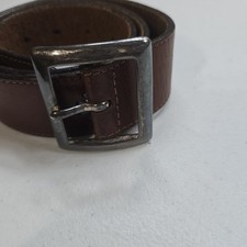 Vintage Gap Leather Belt Womens Brown With Multicolor Floral Boho Cowgirl 36in