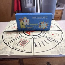 Vintage Whitman Rummy Royal Plastic Game Sheet w/ Box