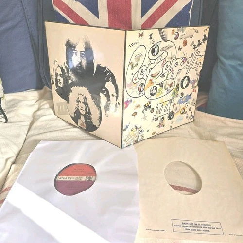 Led Zeppelin III Red Plum Uk 1st Press 1970 Peter Grant label credit A5 B5 Ex
